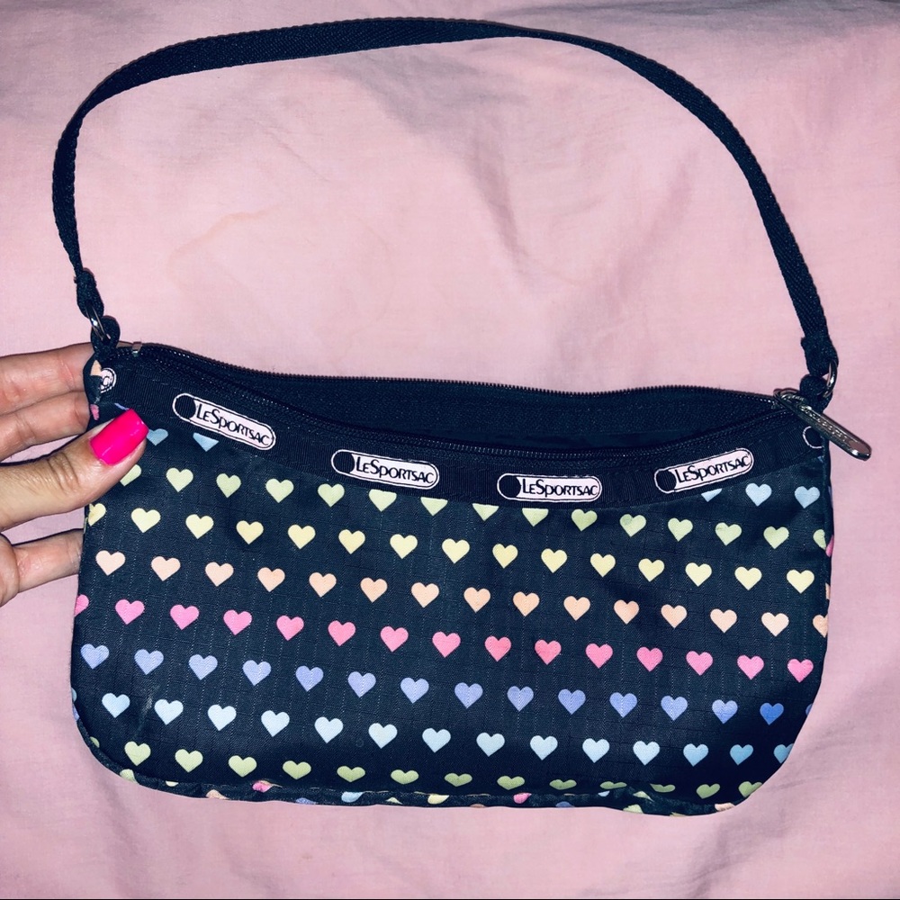 Lesportsac Tiny Heart Rainbow Pattern Purseurse Shoul… Gem